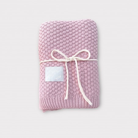 ARUŚ KOCYK BAMBUSOWO-BAWEŁNIANY Boho róż