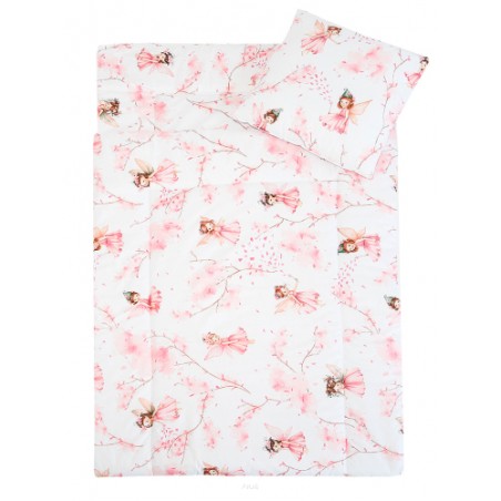 Pościel do przedszkola z wszytym wypełnieniem 220*80 (wróżki różowe)