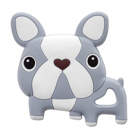 Gryzak silikonowy BULDOG SZARY BOC0584