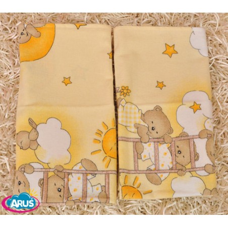 Pielucha pieluszka pieluszki flanelowe (żółte drabinki)