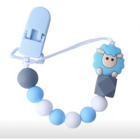 Zawieszka/ łańcuszek do smoczka blue  lamb