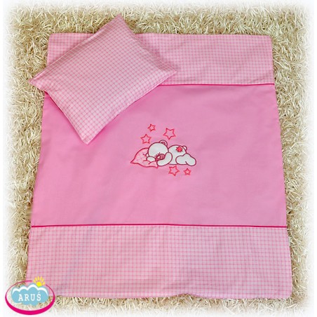 2 elem.pościel do wózka haft bez falbanki (poszewki)