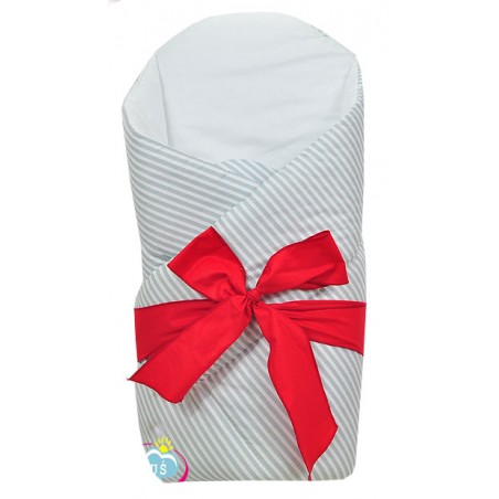 Rożek becik usztywniony wiązany na kokardkę (paski)