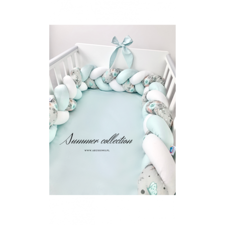 3 el. pościel z warkoczem 120x90 kolekcja Summer Mint