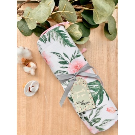 Kocyk Muślinowy Flowers 100x75