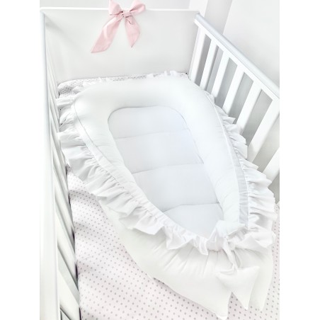 Kokon otulacz bawełniany z falbanką Summer collection