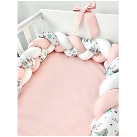 Warkocz ochraniacz do łóżeczka 210cm kolekcja Summer powder pink