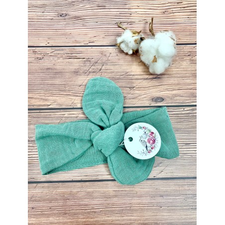 Opaska muślinowa bottle green