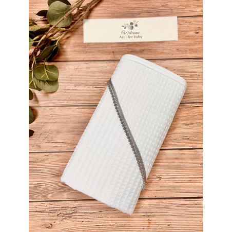 Okrycie kąpielowe 100x100 Boho collection bubbles white