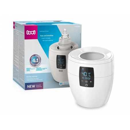 LOVI nowoczesny podgrzewacz do Butelek biały LCD