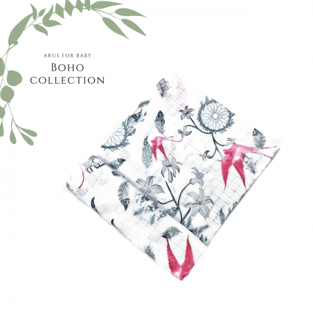 Pielucha pieluszka tetrowa Boho baby 70*80 łapacz snów
