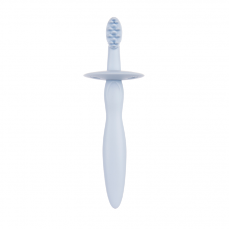 Canpol babies silikonowa szczoteczka - gryzaczek z ogranicznikiem baby blue