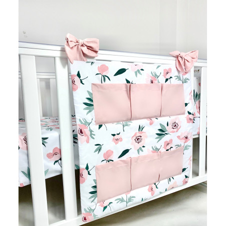 Przybornik na łóżeczko kolekcja "Summer" poppies rose