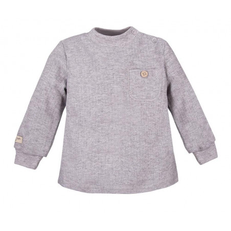 Bluzka  z kieszonką "SIMPLY COMFY" grey