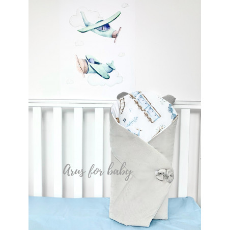 Becik /rożek Bear velvet Little Boy collection Polar Express