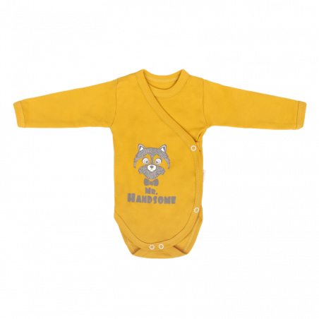 Body niemowlęce kopertowe 100% bawełna Raccoon