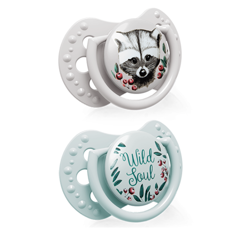 LOVI Smoczek silikonowy dynamiczny 3-6m 2 szt Wild Soul Boy
