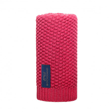 BOCIOLAND Kocyk bambusowo-bawełniany ROMA Malina