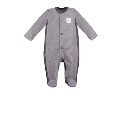 Pajac w paski UNIQUE grafitowy