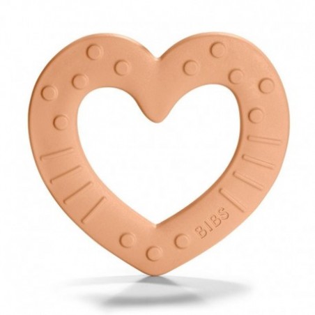 BIBS Baby Bitie HEART Peach gryzak dla niemowlaka