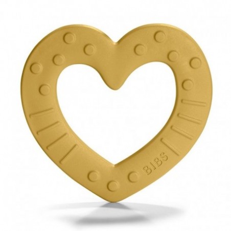 BIBS Baby Bitie HEART Mustard gryzak dla niemowlaka