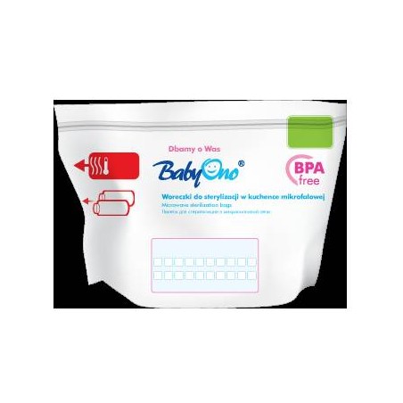 BabyOno woreczki do sterylizacji w kuchence mikrofalowej (1038)