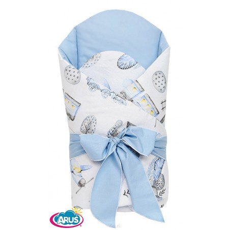 ROŻEK BECIK USZTYWNIONY WIĄZANY KOLEKCJA Little Boy Polar Express grey + blue