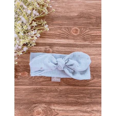 Opaska muślinowa by Arus Accessories baby blue