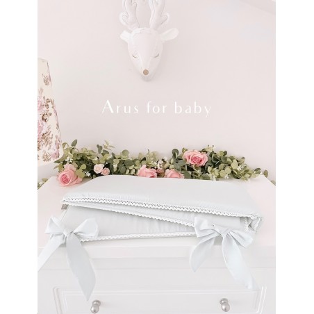 Ochraniacz kolekcja Lace z kokardami miętowy