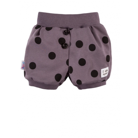 Szorty w grochy SWAN grafitowe