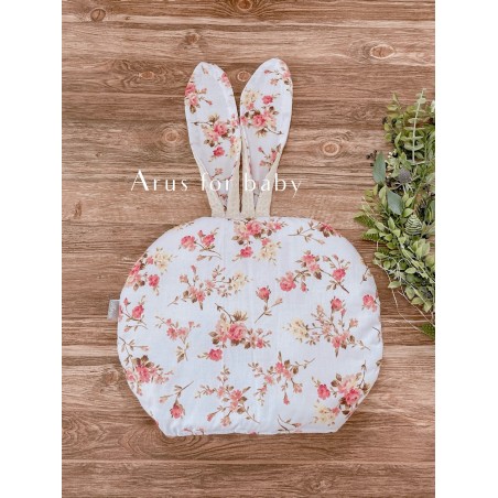 Poduszka bunny dwustronna wafelek Romantic Roses beż