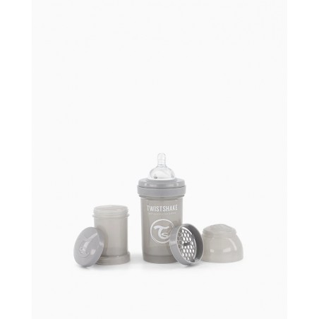 TWISTSHAKE Butelka Anti-colic 180ml szara