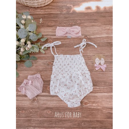 Body na ramiączkach prążkowane flowers