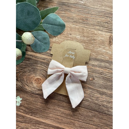 Spinka do włosów muślinowa Arus Accessories bardzo jasny róż brzoskwiniowy