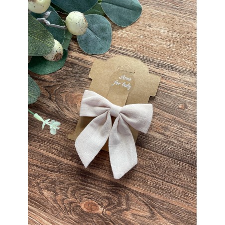 Spinka do włosów muślinowa Arus Accessories jasny beż