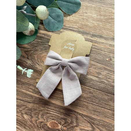 Spinka do włosów muślinowa Arus Accessories ciemny beż