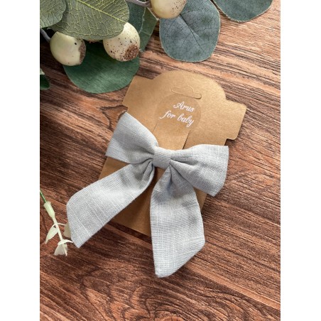 Spinka do włosów muślinowa Arus Accessories bardzo jasny zielony khaki