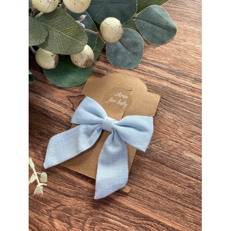 Spinka do włosów muślinowa Arus Accessories jasny niebieski