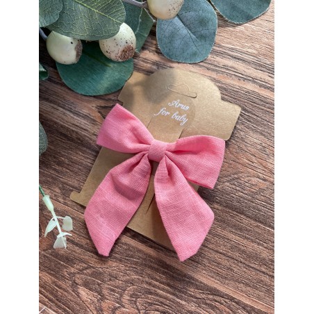 Spinka do włosów muślinowa Arus Accessories koralowa