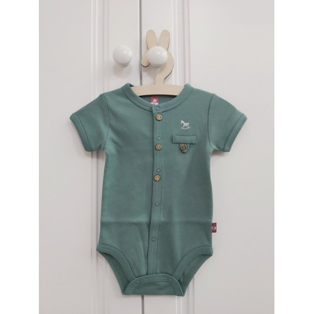 Body z krótkim rękawem HORSE 20-569 zielone