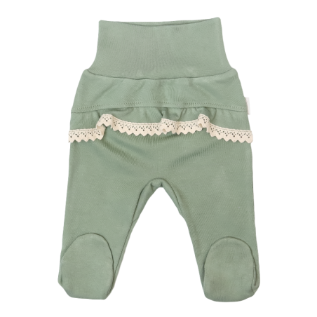 Półśpiochy niemowlęce z kolekcji PALMS z koronką PD6121