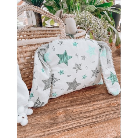 PROMOCJA Poduszka piesek minky gwiazdy + szary