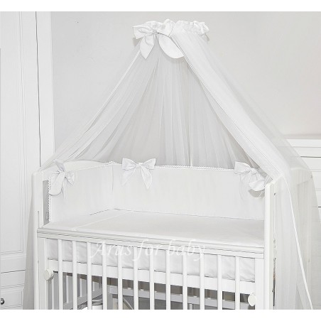 2 el. Pościel do łóżeczka Tobiasz kolekcja Lace (koronka biała)