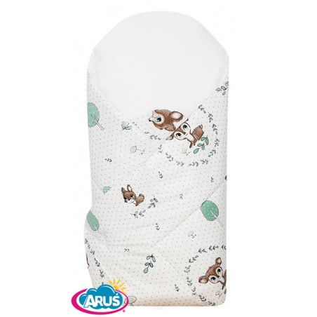 Rożek becik usztywniony (wianuszki zielone)