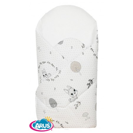 Rożek becik usztywniony (wianuszki popielate)