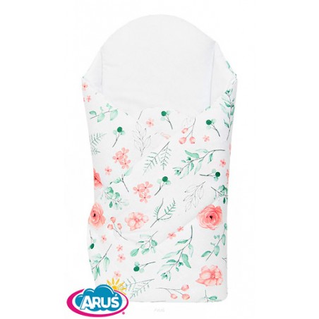 Rożek becik usztywniony zapinany na rzep (eucaliptus)