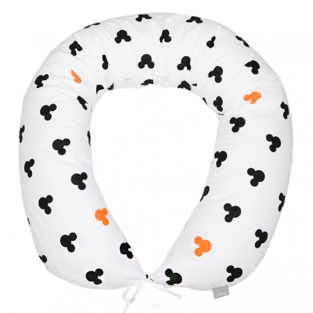 Poduszka do spania dla kobiet w ciąży do karmienia duża (myszka z pomarańczem)