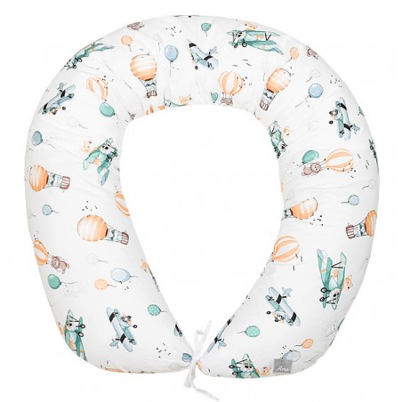 Poduszka do spania dla kobiet w ciąży do karmienia duża (lis w samolocie)