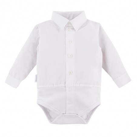 EEVI Body koszulowe z kołnierzykiem Ceremony białe