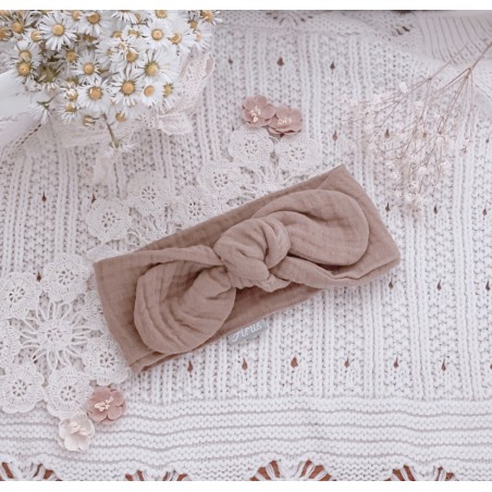 Opaska muślinowa by Arus Accessories karmelowa